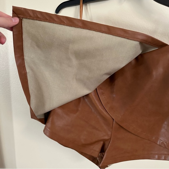 She + Sky Leather Skort Size Small - Picture 6 of 9